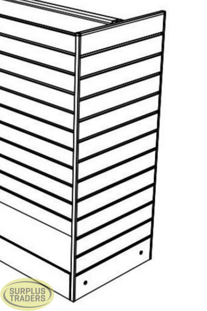 New Slatwall End Panel Surplus Traders